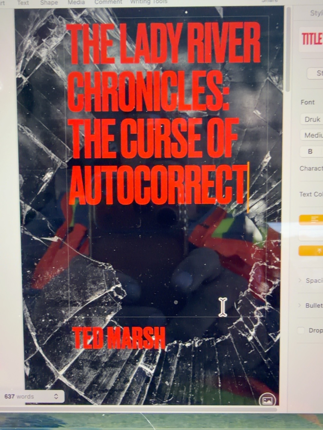 Cover of The Lady River Chronicles: The Curse of Autocorrect by Ted Marsh